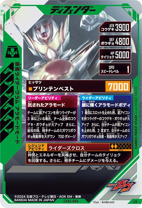 仮面ライダーヴラム アラモードモード ディフェンダー