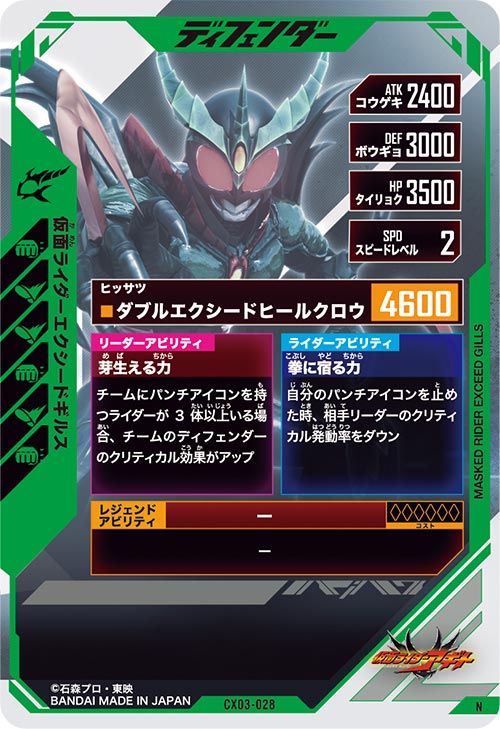 仮面ライダーエクシードギルス ディフェンダー