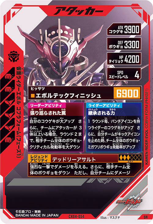 仮面ライダーエボル コブラフォーム（フェーズ１） アタッカー