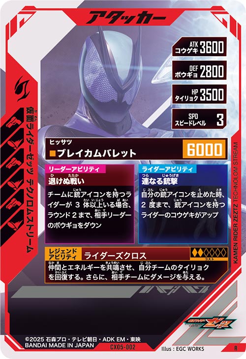 仮面ライダーゼッツ テクノロムストリーム アタッカー