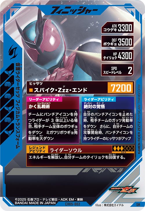 仮面ライダーゼッツ フィジカムトランスフォーム フィニッシャー