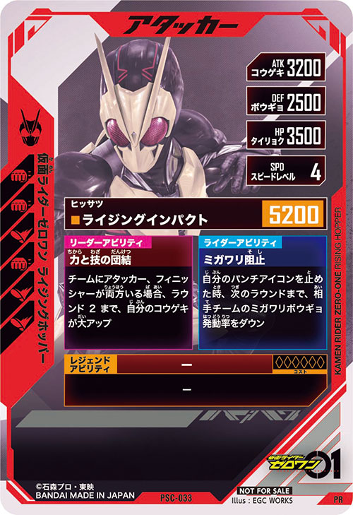 仮面ライダーゼロワン ライジングホッパー アタッカー
