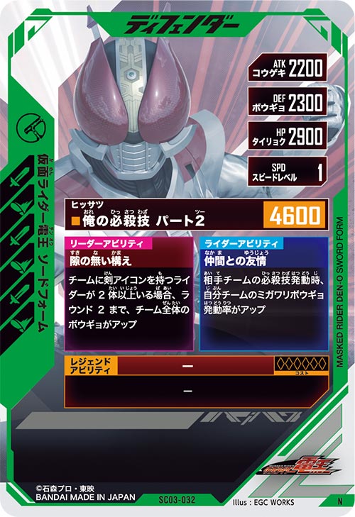 仮面ライダー電王 ソードフォーム ディフェンダー