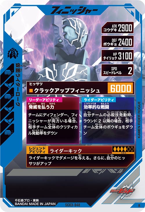 仮面ライダーローグ フィニッシャー