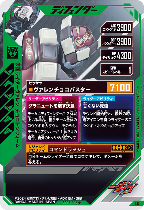 仮面ライダーヴァレン チョコドンフォーム ディフェンダー
