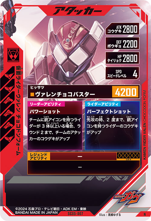 仮面ライダーヴァレン チョコドンフォーム アタッカー