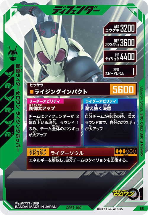 仮面ライダーゼロワン ライジングホッパー ディフェンダー