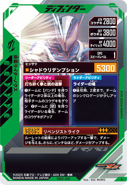 仮面ライダーノクス ディフェンダー
