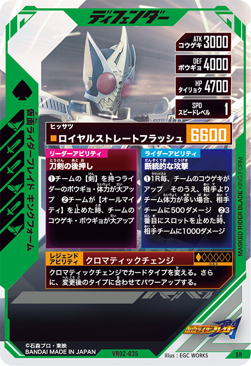 仮面ライダーブレイド キングフォーム ディフェンダー