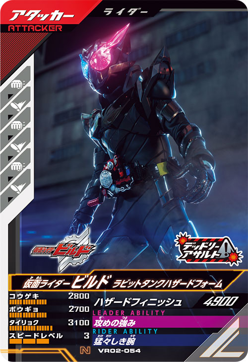 仮面ライダービルド ラビットタンクハザードフォーム アタッカー