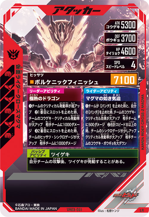 仮面ライダークローズマグマ アタッカー