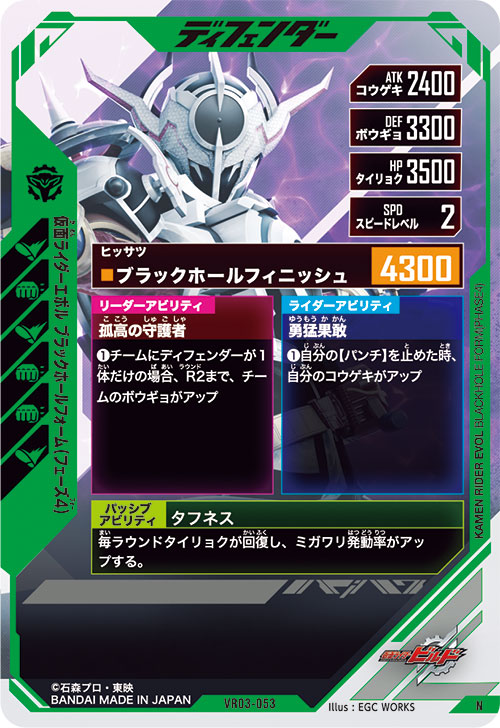仮面ライダーエボル ブラックホールフォーム（フェーズ４） ディフェンダー