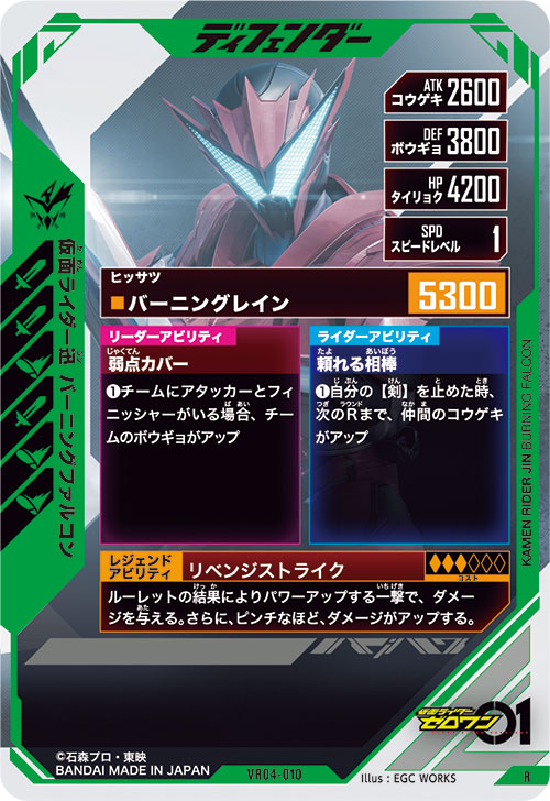 仮面ライダー迅 バーニングファルコン ディフェンダー
