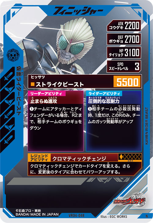 仮面ライダービースト フィニッシャー