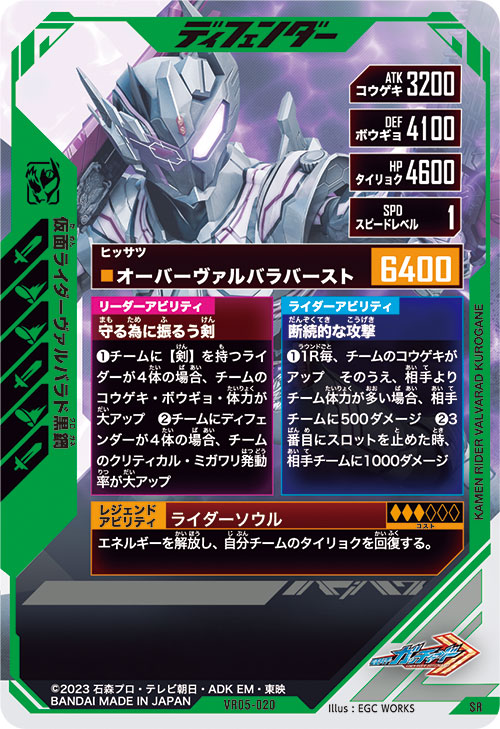 仮面ライダーヴァルバラド黒鋼 ディフェンダー