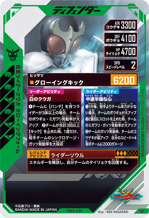 仮面ライダークウガ グローイングフォーム ディフェンダー