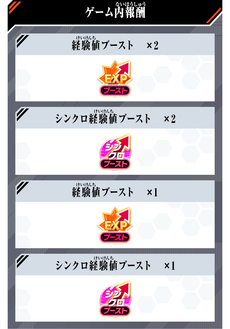 ゲーム内報酬