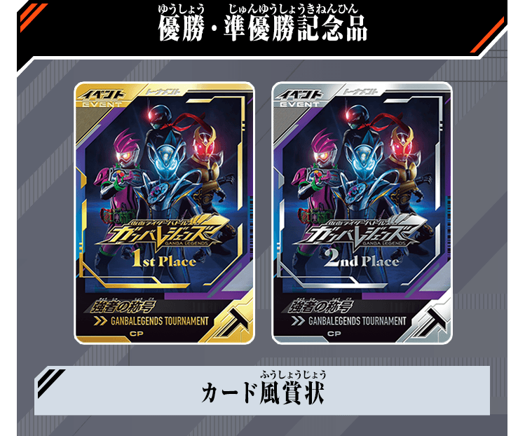 優勝・準優勝記念品