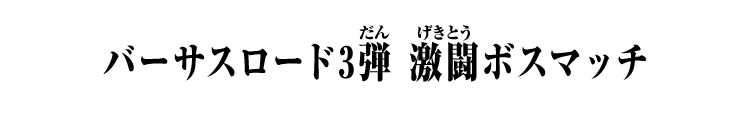 バーサスロード3弾 激闘ボスマッチ