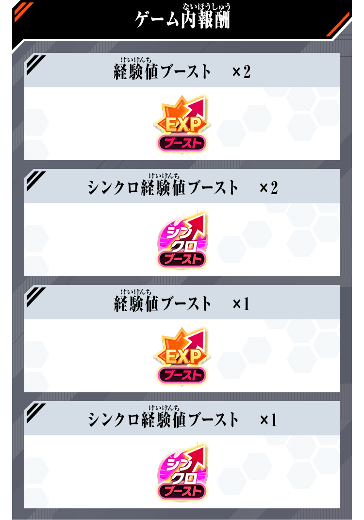 ゲーム内報酬