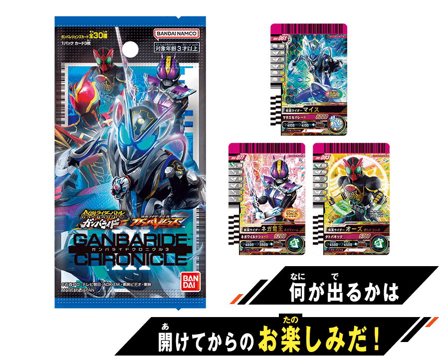 仮面ライダーバトル ガンバレジェンズ ガンバライドクロニクル3