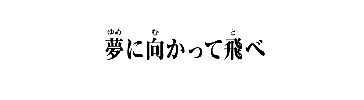 夢に向かって飛べ