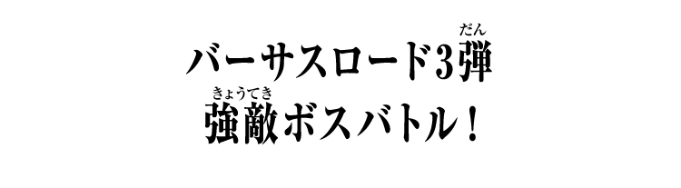 バーサスロード3弾 強敵ボスバトル！